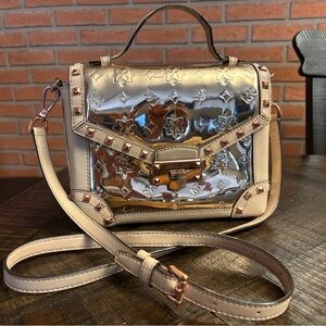 MICHAEL KORS Kinsley Rose Gold Trunk Satchel 🤩❤️